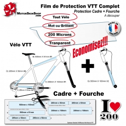 Film de Protection VTT + Fourche économique mat ou brillant