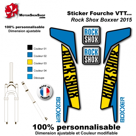 Sticker fourche Rock Shox Boxxer 2015