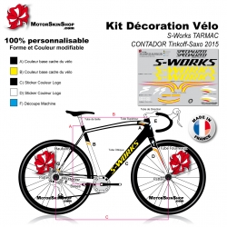 Sticker cadre S Works Tarmac 2015 réplica Saxo Tinkoff