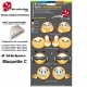 Planche Sticker Smiley Emoticone casque