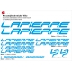 Sticker Lapierre Cadre Vélo 2014