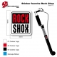 Sticker fourche Rock Shox VTT carré