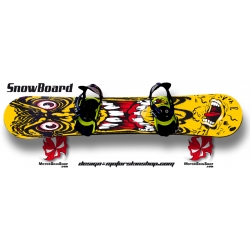 Sticker SnowBoard Monstre hurlante Santa Cruz