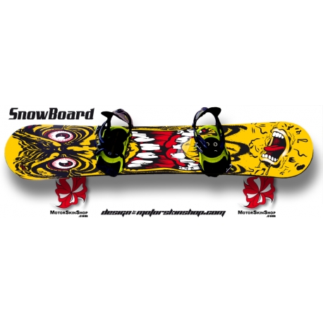 Sticker SnowBoard Monstre hurlante Santa Cruz