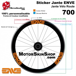 sticker jante vélo course route autoccollant personnalisable