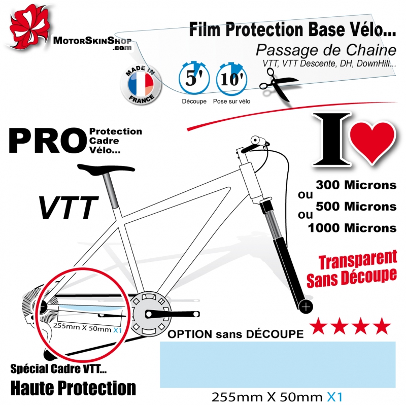 Kit Film Protection cadre VTT Skin Full Bike One 500 Kit VTT Cadre