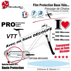 Film de Protection Base Cadre VTT passage chaine