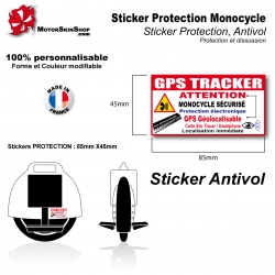 Sticker Antivol Monocycle électrique protection