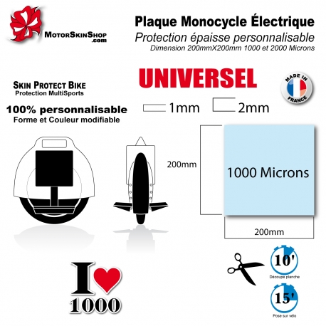 Plaque Film de Protection Monocycle électrique