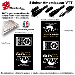 Sticker Amortisseur FOX VTT Bonbonne