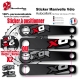 Sticker Manivelle XO Sram Truvativ gris ou rouge