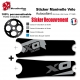 Sticker Manivelle XO Sram Truvadiv couleur