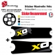 Sticker Manivelle XO Sram Truvadiv couleur