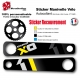 Sticker Manivelle XO Sram recouvrement couleur