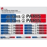 Sticker Je suis Paris Cadre Vélo