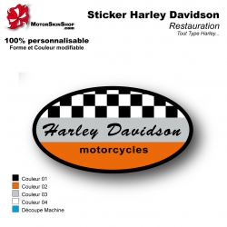 Sticker Harley Davidson Garde Boue Avant