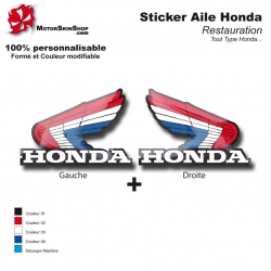 Planche HONDA AVEC LOGO AILES - Gamme 3M Pro / Oracal - GT-Stickers