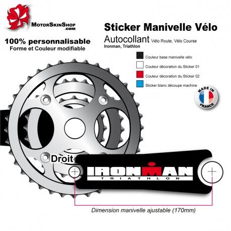 Sticker Manivelle Ironman Triathlon