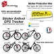 Sticker Puce Antivol vélo universel GPS Tracker couleur