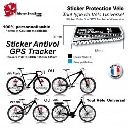 Sticker Puce Antivol vélo universel GPS Tracker couleur
