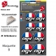 Planche Sticker AGV casque