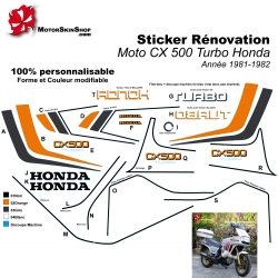 Sticker CX 500 Turbo Honda