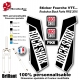 Sticker fourche Rockshox Black Forks PIKE 2016