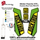 Sticker fourche Rockshox Black Forks PIKE 2016