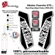 Sticker Fourche Rock Shox Black Forks LYRIK 2016