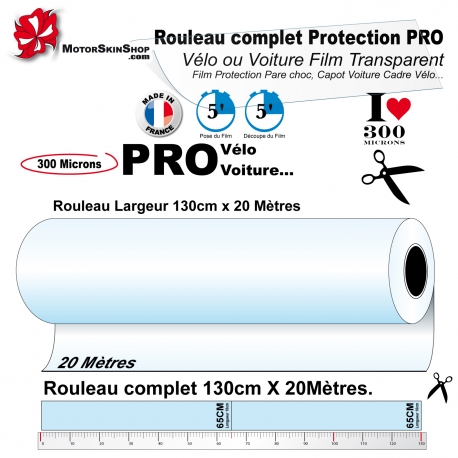 Film de Protection PRO Grand Rouleau 300 microns Vélo VTT Voiture