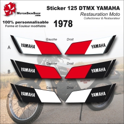 Sticker 125 DTMX Yamaha 1978