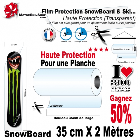 Film Protection SnowBoard et Board 300 Microns