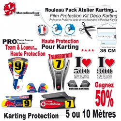 Rouleau Film Protection Karting Kit Déco PRO Pack Atelier Team course