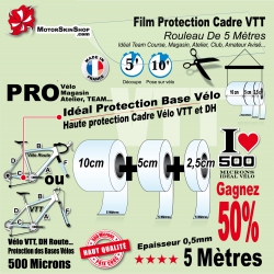 Rouleau Film Protection VTT PRO 500 Microns Pack Atelier