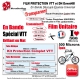 Film Protection cadre VTT 500 Microns Universel Bande Découpé