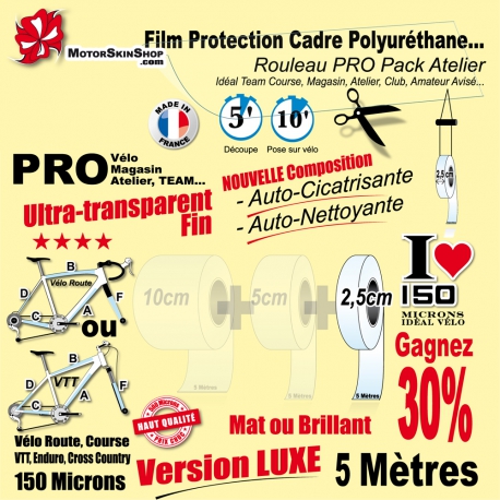 Cuota Reunir Caprichoso Film Protection cadre Vélo Polyuréthane Auto cicatrisant PRO Atelier