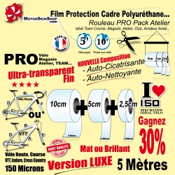 Rouleau Film Protection cadre Vélo Polyuréthane PRO Auto cicatrisant