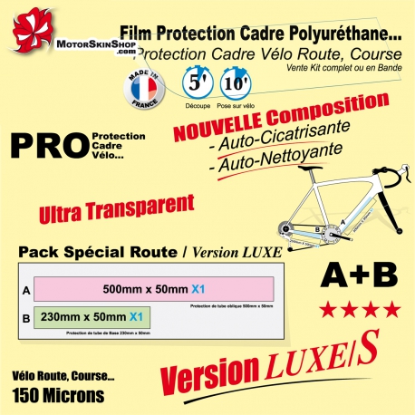 Film Protection cadre Vélo Route Polyuréthane Luxe S