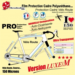 Film Protection cadre Vélo Route Polyuréthane Luxe M
