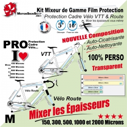 Mixeur de Gamme M personnalisable Protection cadre Vélo VTT et Route