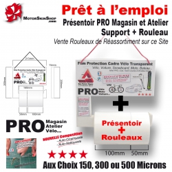 Présentoir PRO + Rouleau Film de Protection Cadre