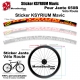 Sticker jante KSYRIUM SL Mavic Vélo route 700 ou 650B