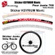 Sticker jante KSYRIUM SL Mavic Vélo route 700 ou 650B