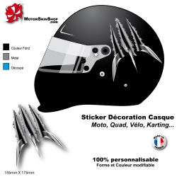 Sticker Griffe Wolverine Monstre Lame Arme casque