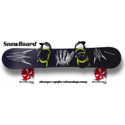 Sticker SnowBoard Wolverine