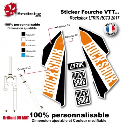 Sticker Fourche Rockshox LYRIK SHINY 2016