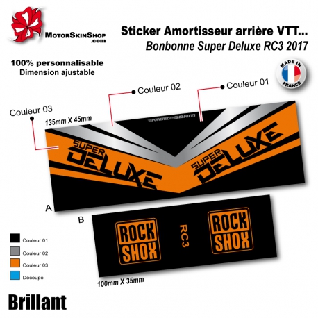 Sticker Amortisseur Bonbonne Super Deluxe RC3 2017