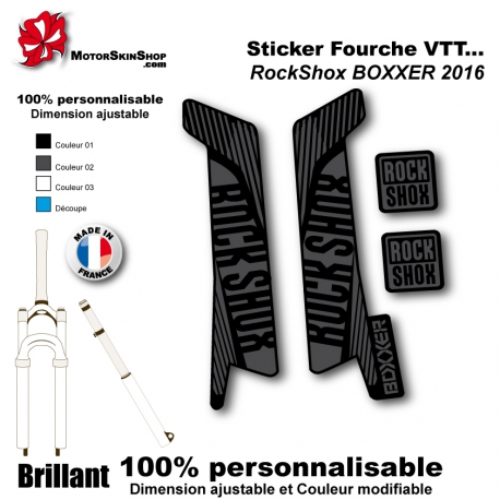 Sticker fourche RockShox Boxxer 2016