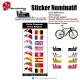 Sticker nom Vélo cadre et selle personnalisable Small