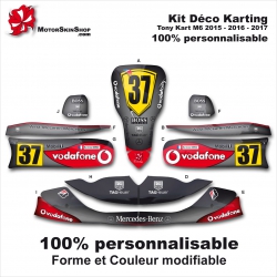 Kit déco Karting Tony Kart M6 Personnalisable McLaren